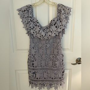 DUSTY BLUE ASTR DRESS